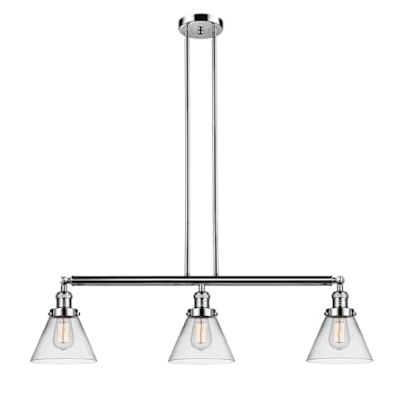 A large image of the Innovations Lighting 213-S Large Cone Alternate Image