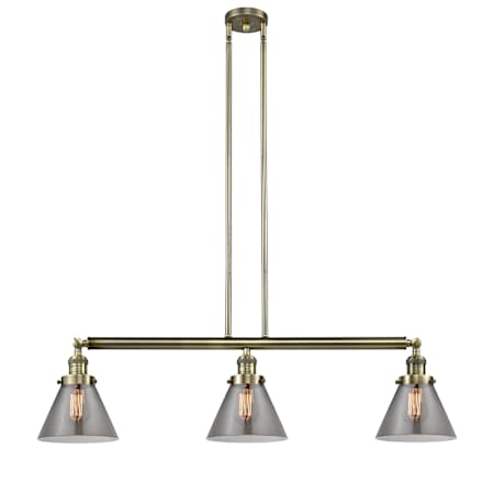 A large image of the Innovations Lighting 213-S Large Cone Alternate Image
