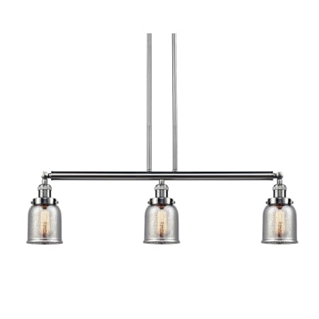 A large image of the Innovations Lighting 213-S Small Bell Brushed Satin Nickel / Silver Plated Mercury