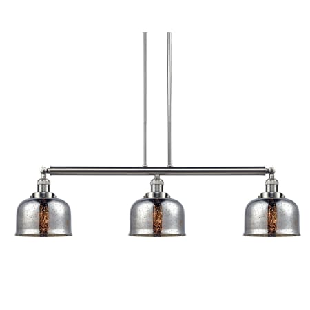 A large image of the Innovations Lighting 213-S Large Bell Brushed Satin Nickel / Silver Plated Mercury