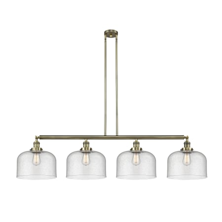 A large image of the Innovations Lighting 214 X-Large Bell Antique Brass / Seedy