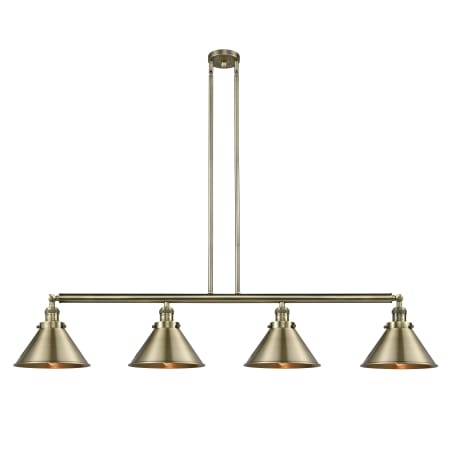 A large image of the Innovations Lighting 214 Briarcliff Antique Brass