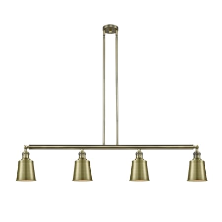A large image of the Innovations Lighting 214 Addison Antique Brass