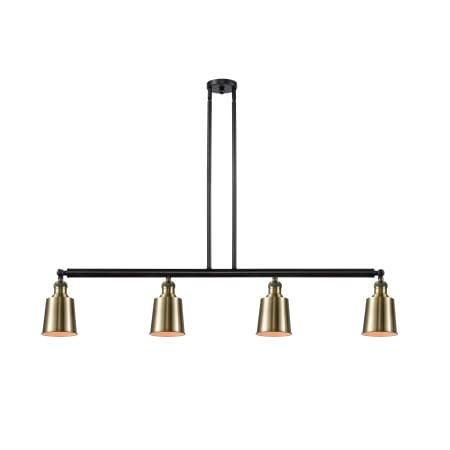 A large image of the Innovations Lighting 214 Addison Black Antique Brass / Antique Brass