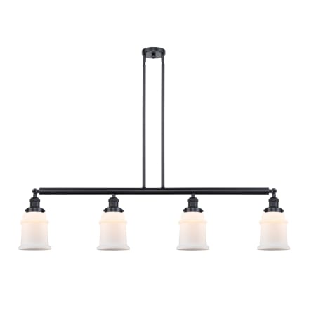 A large image of the Innovations Lighting 214 Canton Matte Black / Matte White