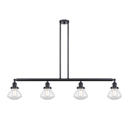A large image of the Innovations Lighting 214-S Olean Matte Black / Clear