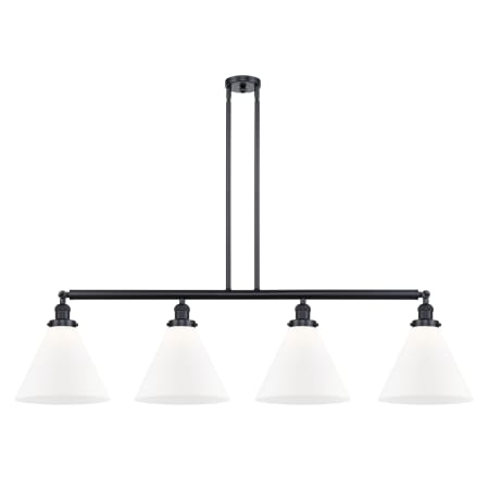 A large image of the Innovations Lighting 214 X-Large Cone Matte Black / Matte White