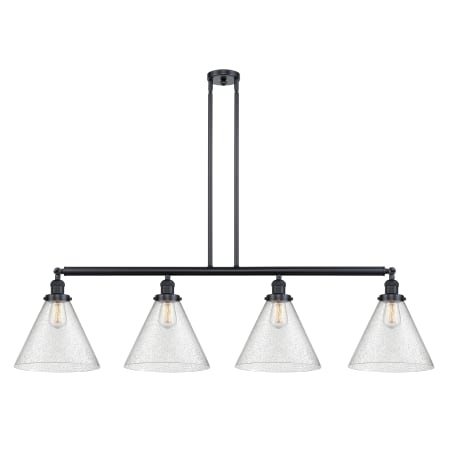 A large image of the Innovations Lighting 214 X-Large Cone Matte Black / Seedy