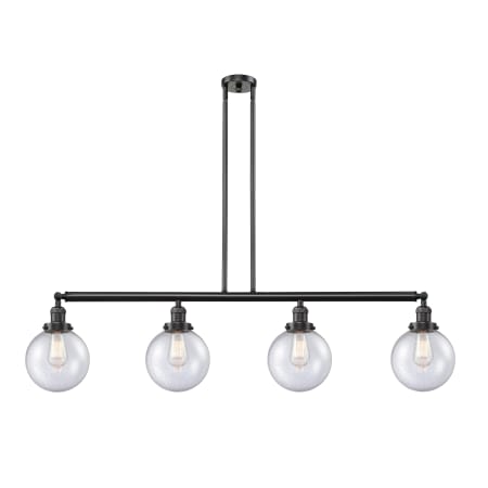 A large image of the Innovations Lighting 214 Large Beacon Oil Rubbed Bronze / Seedy