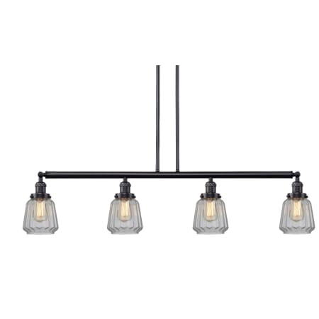 A large image of the Innovations Lighting 214-S Chatham Oil Rubbed Bronze / Clear