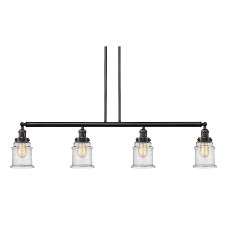 A large image of the Innovations Lighting 214-S Canton Oil Rubbed Bronze / Seedy