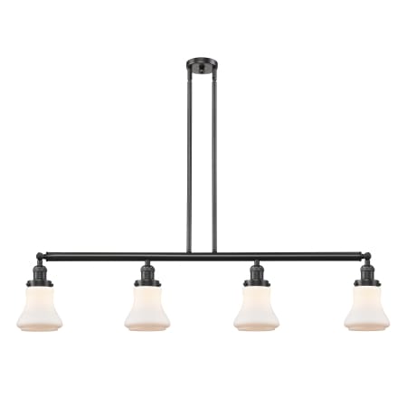 A large image of the Innovations Lighting 214 Bellmont Oil Rubbed Bronze / Matte White