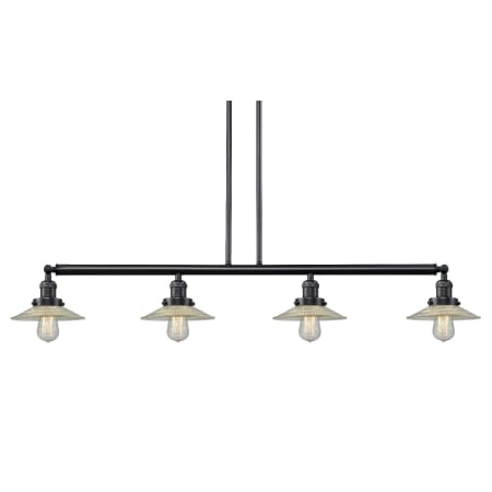 A large image of the Innovations Lighting 214-S Halophane Oil Rubbed Bronze / Flat