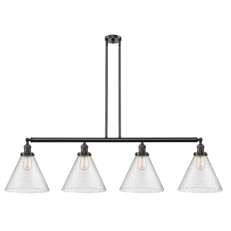 A large image of the Innovations Lighting 214 X-Large Cone Oil Rubbed Bronze / Seedy