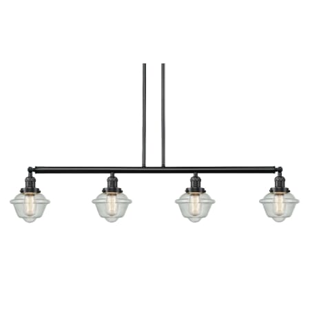 A large image of the Innovations Lighting 214-S Small Oxford Oil Rubbed Bronze / Seedy