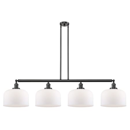 A large image of the Innovations Lighting 214 X-Large Bell Oil Rubbed Bronze / Matte White