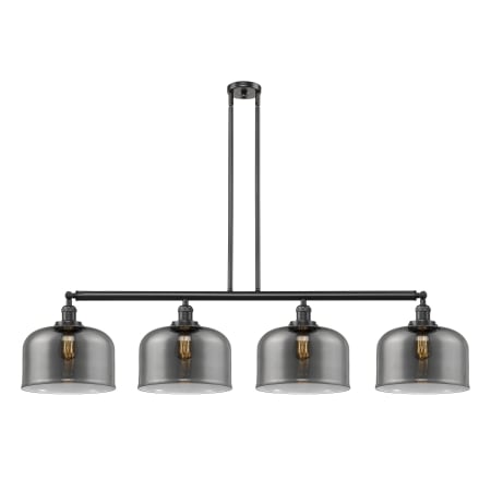 A large image of the Innovations Lighting 214 X-Large Bell Oil Rubbed Bronze / Plated Smoke