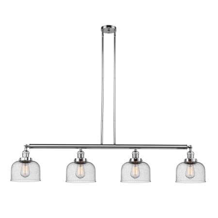 A large image of the Innovations Lighting 214-S Large Bell Polished Chrome / Seedy