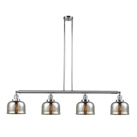 A large image of the Innovations Lighting 214-S Large Bell Polished Chrome / Silver Plated Mercury