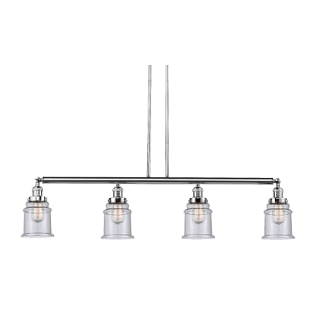 A large image of the Innovations Lighting 214-S Canton Polished Chrome / Seedy