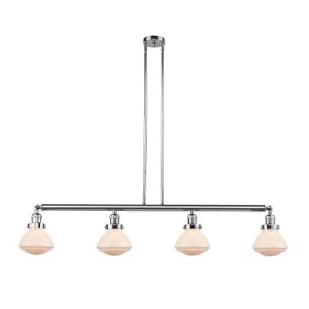 A large image of the Innovations Lighting 214-S Olean Polished Chrome / Matte White