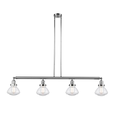 A large image of the Innovations Lighting 214-S Olean Polished Chrome / Clear