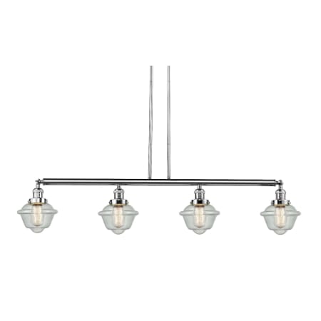 A large image of the Innovations Lighting 214-S Small Oxford Polished Chrome / Seedy