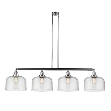 A large image of the Innovations Lighting 214 X-Large Bell Polished Chrome / Seedy