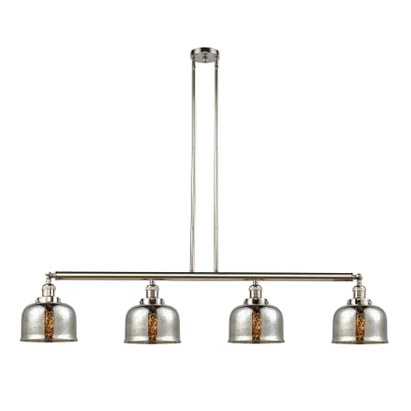 A large image of the Innovations Lighting 214-S Large Bell Polished Nickel / Silver Plated Mercury