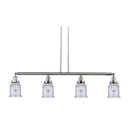A large image of the Innovations Lighting 214-S Canton Polished Nickel / Seedy