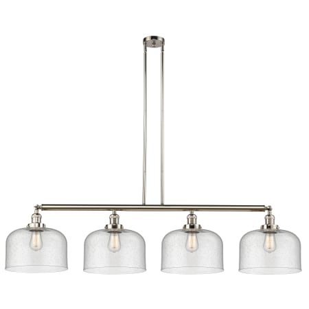 A large image of the Innovations Lighting 214 X-Large Bell Polished Nickel / Seedy
