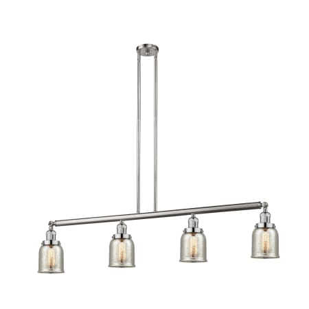 A large image of the Innovations Lighting 214-S Small Bell Brushed Satin Nickel / Silver Plated Mercury