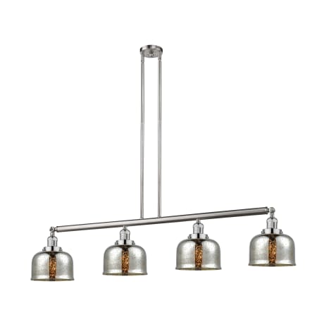 A large image of the Innovations Lighting 214-S Large Bell Brushed Satin Nickel / Silver Plated Mercury