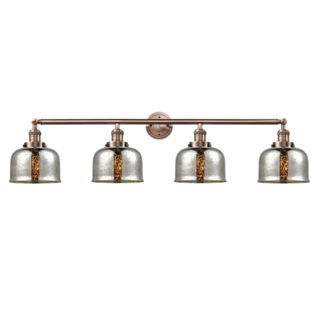 A large image of the Innovations Lighting 215-S Large Bell Antique Copper / Silver Plated Mercury