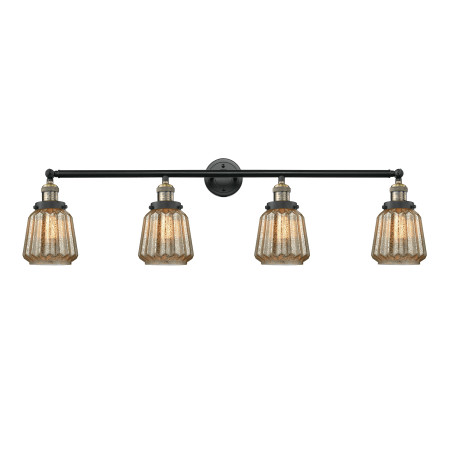 A large image of the Innovations Lighting 215-S Chatham Black Antique Brass / Mercury