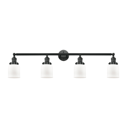 A large image of the Innovations Lighting 215-10-42 Bell Vanity Matte Black / Matte White