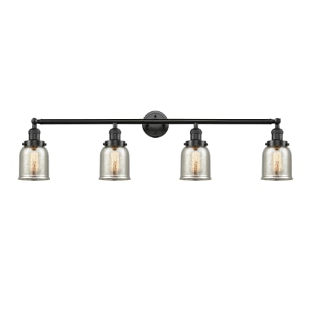 A large image of the Innovations Lighting 215-S Small Bell Oil Rubbed Bronze / Silver Plated Mercury