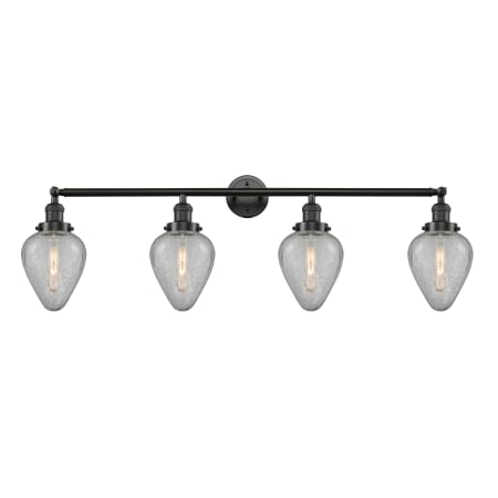 A large image of the Innovations Lighting 215-S Geneseo Oil Rubbed Bronze / Clear Crackle