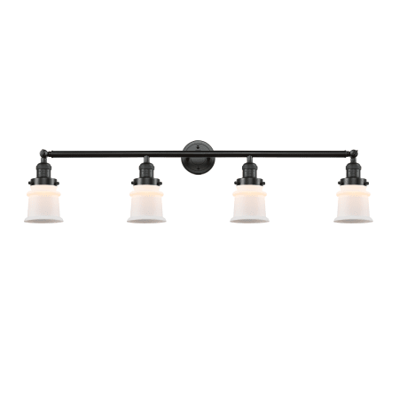 A large image of the Innovations Lighting 215-S Small Canton Oil Rubbed Bronze / Matte White