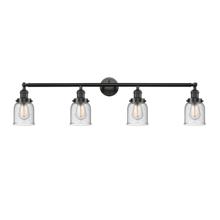 A large image of the Innovations Lighting 215-S Small Bell Oil Rubbed Bronze / Seedy