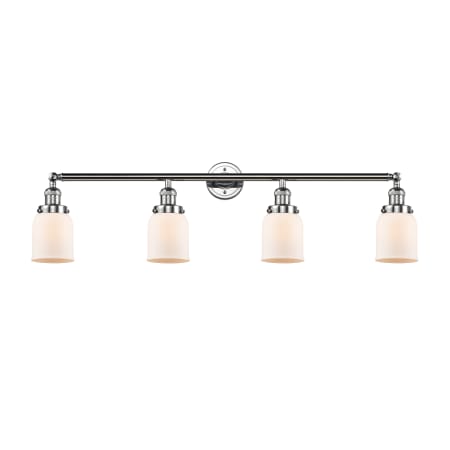 A large image of the Innovations Lighting 215-S Small Bell Polished Chrome / Matte White