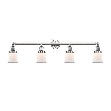 A large image of the Innovations Lighting 215-S Small Canton Polished Chrome / Matte White