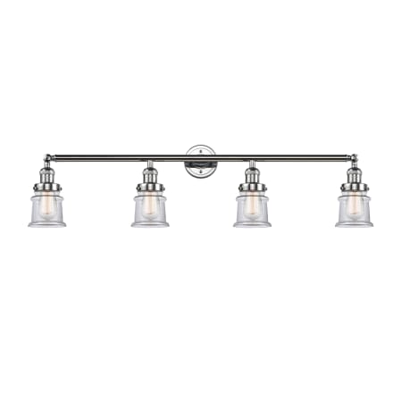 A large image of the Innovations Lighting 215-S Small Canton Polished Chrome / Clear