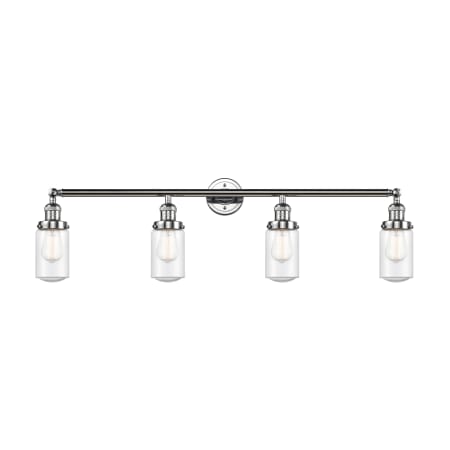 A large image of the Innovations Lighting 215 Dover Polished Chrome / Seedy