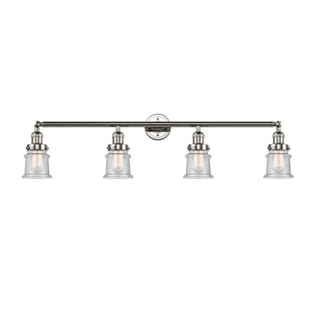 A large image of the Innovations Lighting 215-S Small Canton Polished Nickel / Seedy