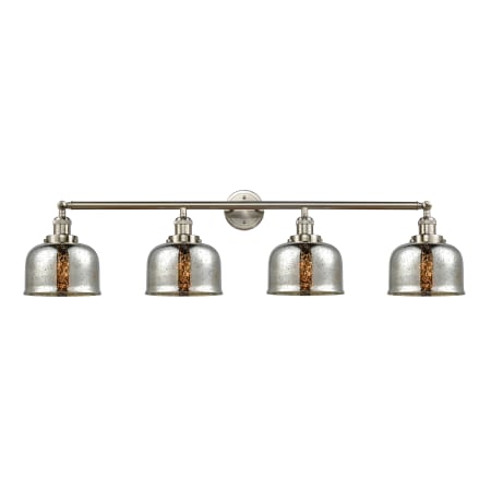 A large image of the Innovations Lighting 215-12-45 Bell Vanity Brushed Satin Nickel / Silver Plated Mercury