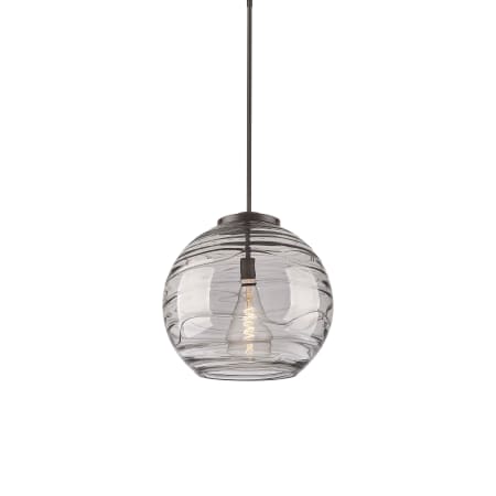 A large image of the Innovations Lighting 221-1S-20-18 Athens Pendant Oil Rubbed Bronze