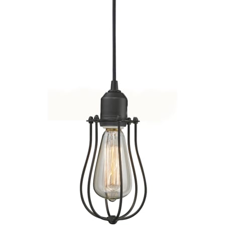 A large image of the Innovations Lighting 222 Muselet Oiled Rubbed Bronze / Metal Wire Cage