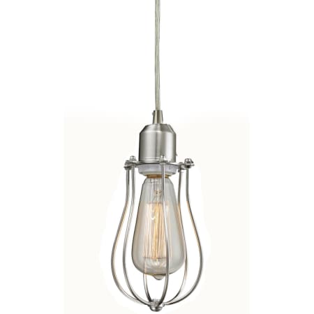 A large image of the Innovations Lighting 222 Muselet Brushed Satin Nickel / Metal Wire Cage