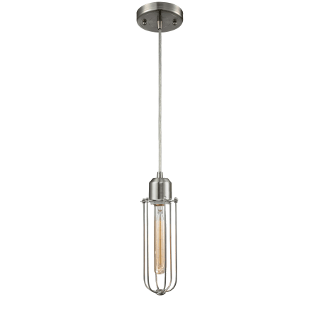 A large image of the Innovations Lighting 225 Muselet Brushed Satin Nickel / Metal Wire Cage